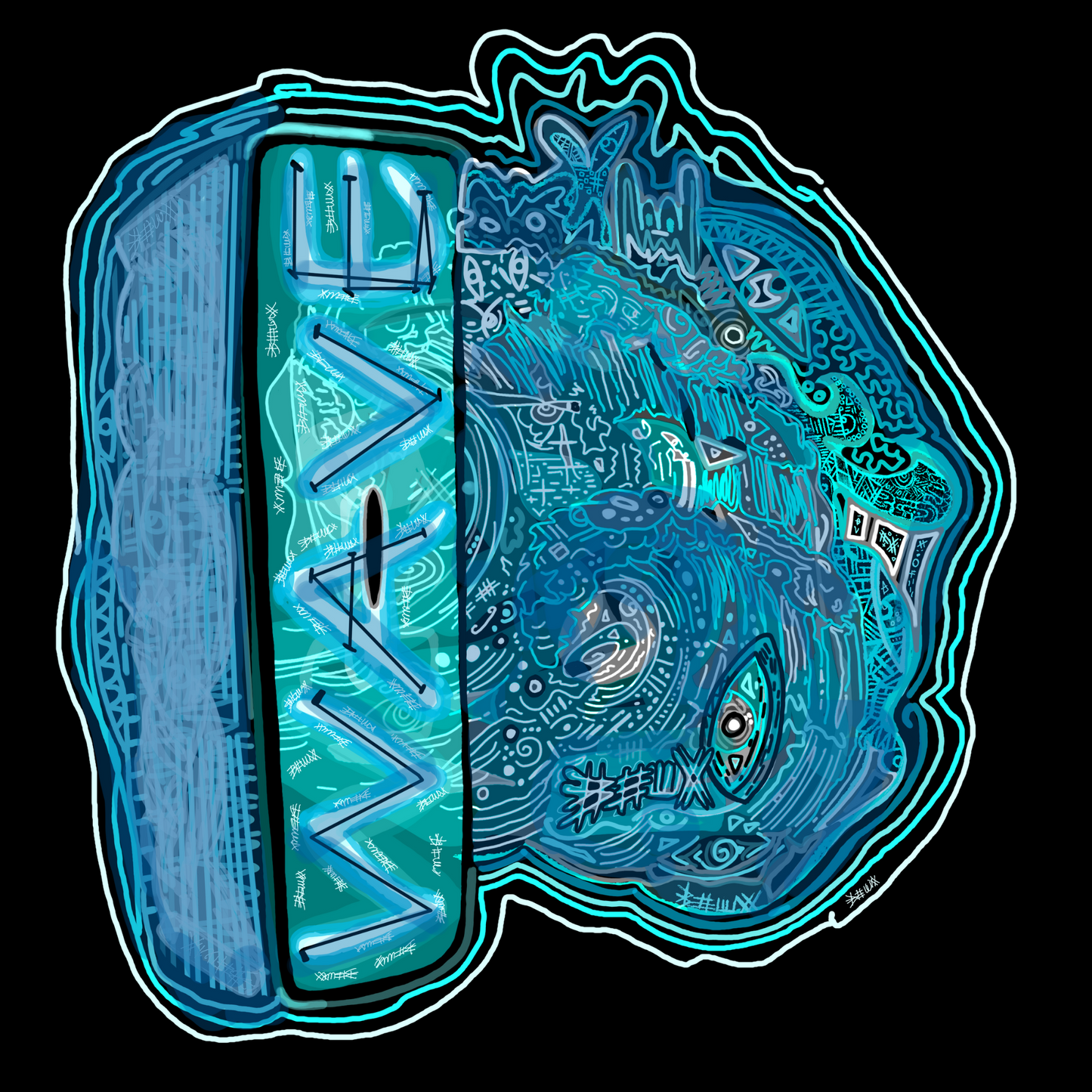 BEUX DESIGN - WAVE - HOODIE
