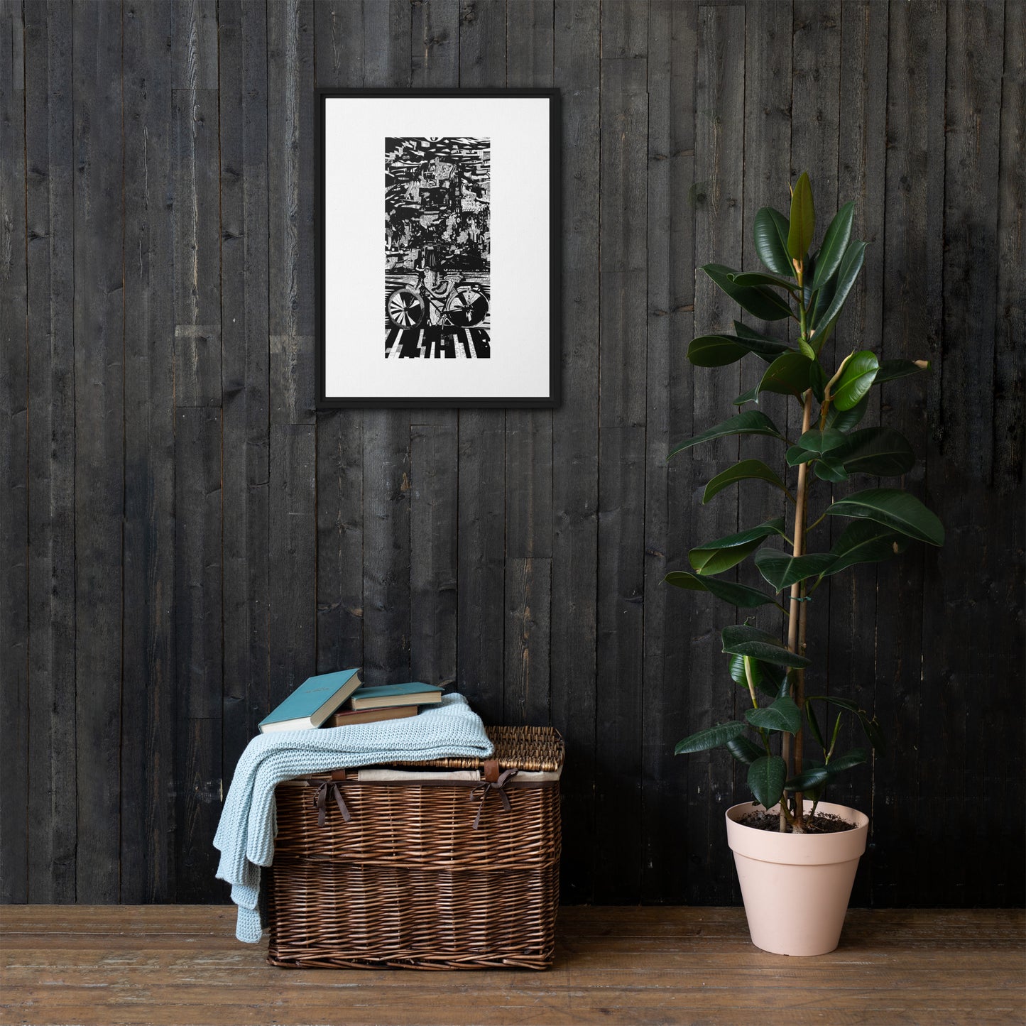 BEUX - BICYCLE - FRAMED CANVAS - 18″×24″