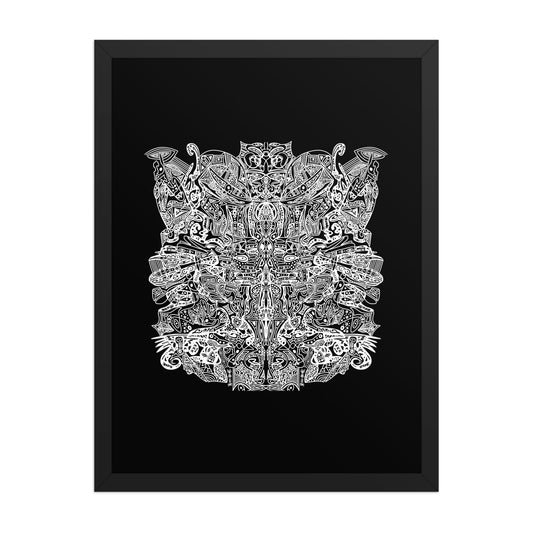 BEUX - HYDRA - FRAMED POSTER - 18″×24″